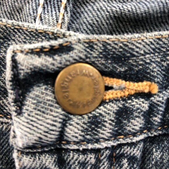 Wrangler Mens Jeans 38x30 Regular Fit Blue Dark Denim Cotton Straight Leg Casual - Picture 10 of 16